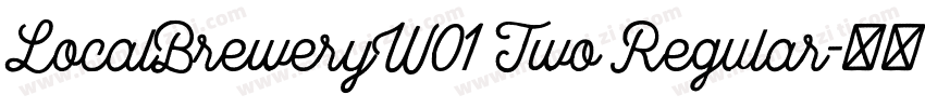 LocalBreweryW01 Two Regular字体转换
